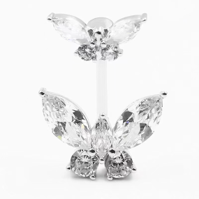 Piercing Jewelry Manufacturer - Double-headed Butterfly Belly