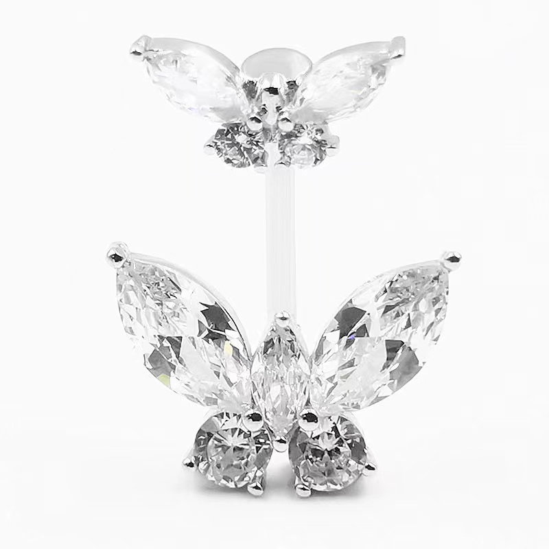 Piercing Jewelry Manufacturer - Double-headed Butterfly Belly