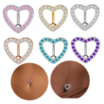 Navel Nail Manufacturer - New Style Reversed Heart Diamond
