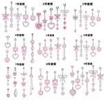 Pink Series Set Factory - Fashion Heart Shaped Zircon Pendant