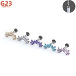 唇环供应商-G23 ASTM F136钛钢唇钉环