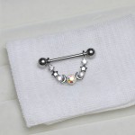 Nipple Ring Supplier - Boho Celestial Star Moon Crystal