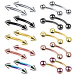 Banana Eyebrow Factory - 316L Surgical Steel Curved Barbell