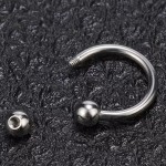 Body Jewelry Supplier - Externally Threaded Horseshoe Circular