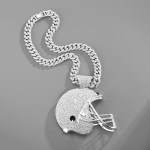 Rugby Necklace Factory - Vintage Full Rhinestones Exaggerated