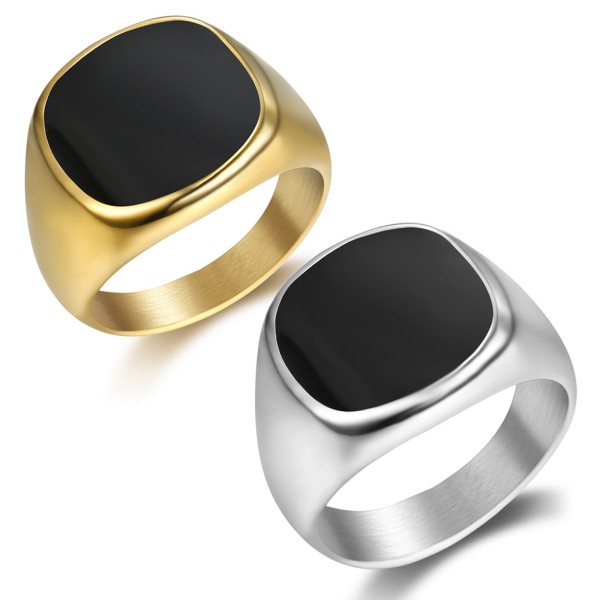 Stainless Steel Ring Supplier - Domineering Street Dripping Oil Design