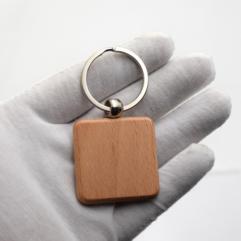 Keychain Tags Supplier - Custom Wooden Laser Lettering Door