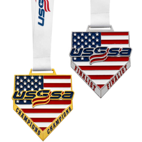 Alloy Medal Factory - USSSA Youth Baseball Softball Gold Silver