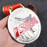 珐琅奖章供应商-镀金橄榄球棒球冠军
