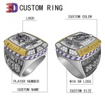 Alloy Ring Manufacturer - Gold Plating Silver Basketball Football