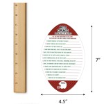 Football Decor Factory - 12-Piece Realistic Honeycomb Rugby Party