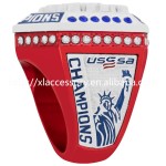 Championship Ring Manufacturer - USA Flag Colored Fashion Men's