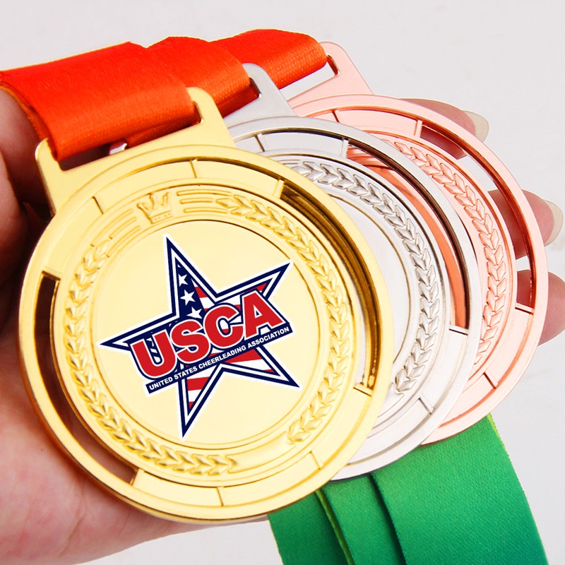 Enamel Medallions Supplier - Gold Plated Football Baseball Champion