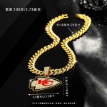 橄榄球吊坠供应商-5件套堪萨斯酋长钻石