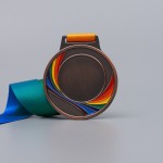 运动奖章厂家-3D LOGO荣誉金银铜