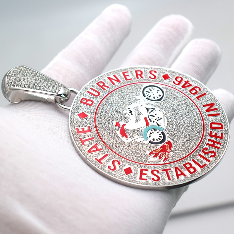 Brass Pendant Manufacturer - Hip Hop Necklace Champion Badge