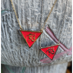 Arabic Necklace Supplier - Stainless Steel Handmade Dainty Chain Triangle Pendant