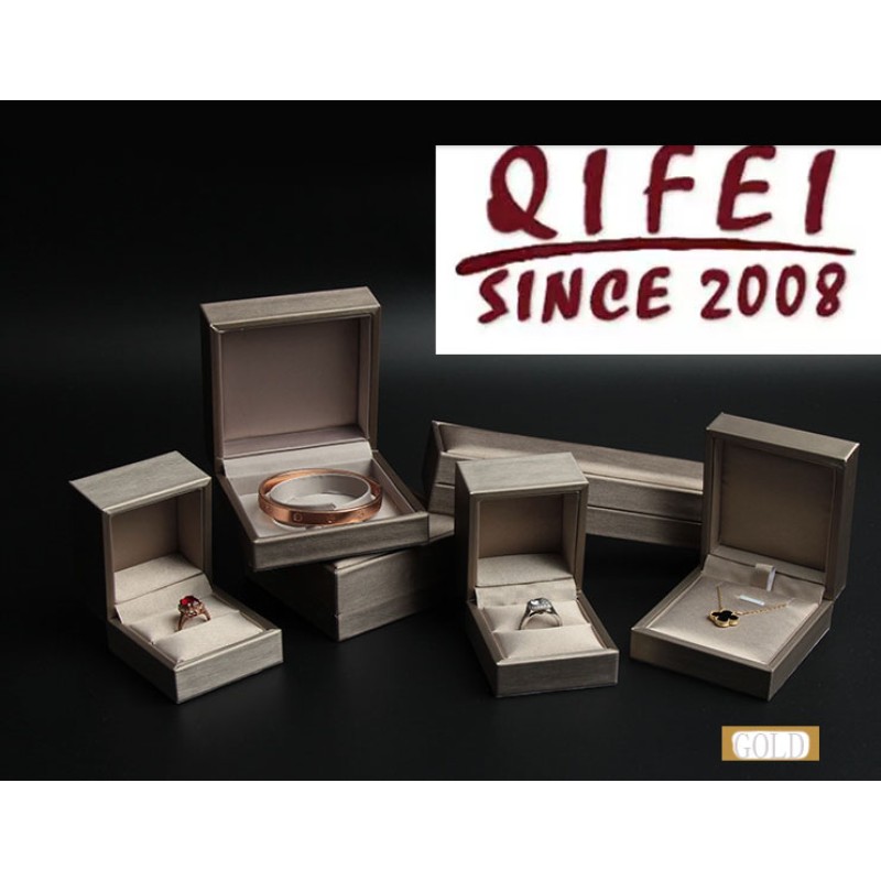 Jewelry Box Factory - Custom Logo Velvet Insert Drawer PU Leather Packaging