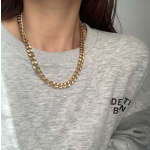 Chain Necklace Supplier - European Fashion 316L Stainless Steel Retro Punk