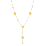Butterfly Necklace Manufacturer - Korean Fashion 18K Gold Plated Long Tassel