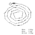 Cross Necklace Factory - Hot Selling S925 Sterling Silver Box Water Wave Chain