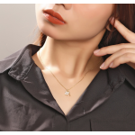 Rhinestone Necklace Manufacturer - Exquisite Full Lock Key Pendant S925 Silver