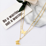 Butterfly Necklace Manufacturer - 316L Stainless Steel Double Layer High Polished