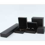 Jewelry Box Supplier - Wholesale Customized Black Paper Cardboard Necklace Earring