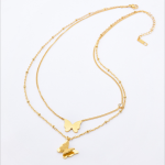 Butterfly Necklace Manufacturer - 316L Stainless Steel Double Layer High Polished