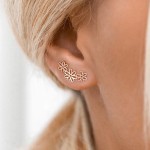 Flower Earrings Factory - Wholesale Cheap Hot Sell Hollow Flower No Piercing