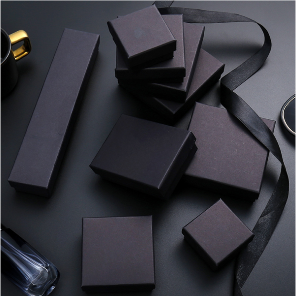 Jewelry Box Manufacturer - Luxury Black Paper Sponge Drawer Bracelet Bangle