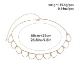 Body Chain Factory - Punk Casual Box Chain U-shaped Rhinestone Tassel Waist