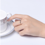 Devil's Eye Ring Supplier - New Trendy S925 Sterling Silver Blue Eye Zircon