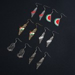 Palestine Earrings Manufacturer - 18K Stainless Steel Map Earrings Wholesale