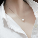 Pearl Necklace Manufacturer - Women S925 Sterling Silver Nature Clavicle Chain
