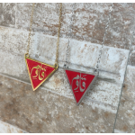 Arabic Necklace Supplier - Stainless Steel Handmade Dainty Chain Triangle Pendant