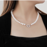 Silver Necklace Factory - INS Fashion Top Quality 925 Sterling Silver Love Pearl