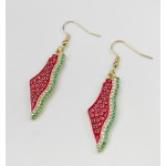 Palestine Earrings Supplier - Stainless Steel Country Map Dangle High Quality