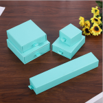 Jewelry Packaging Box Factory - Light Blue Drawer Earrings Necklace Customizable