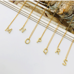 Initial Necklace Manufacturer - Creative S925 Silver Gold Plated A-Z Letters