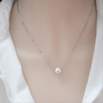 Pearl Necklace Manufacturer - Women S925 Sterling Silver Nature Clavicle Chain