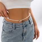 Body Chain Factory - Women's Metal Tassel Sexy Pants Imitation Pearl Waist