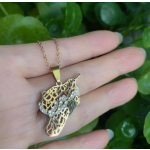 Syria Map Necklace Factory - Stainless Steel Pendant Rhinestone Words Jewelry