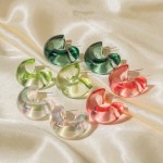 Resin Earrings Manufacturer - 2023 Trend Pure Color Environmental Protection Hoop