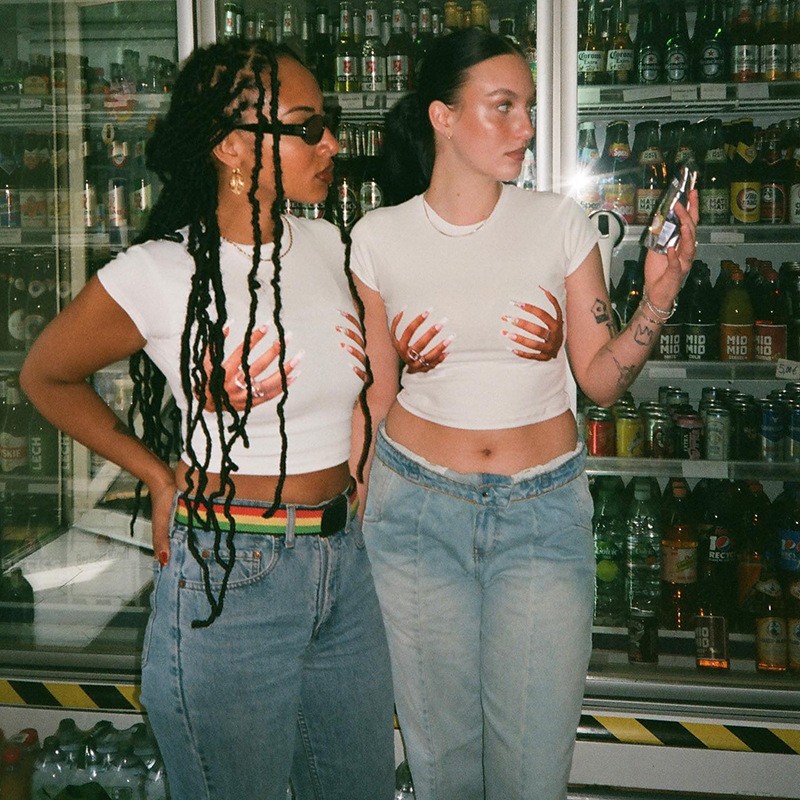 Women T-shirt Supplier - Wholesale Summer O-neck Palm Print Short Sleeve Custom