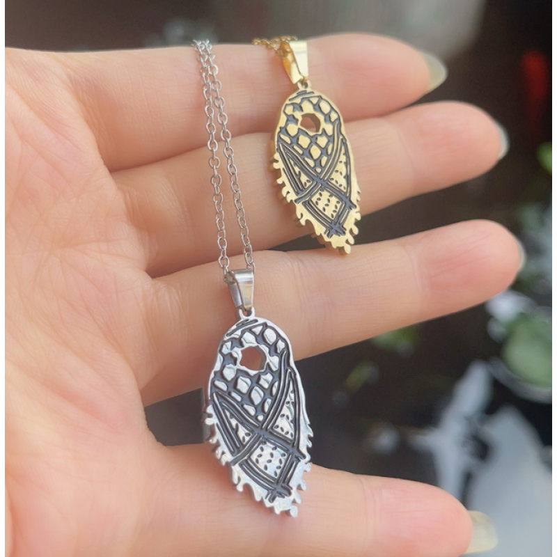 Palestine Necklace Factory - Handmade Headscarf Kufiya Stainless Steel Chain
