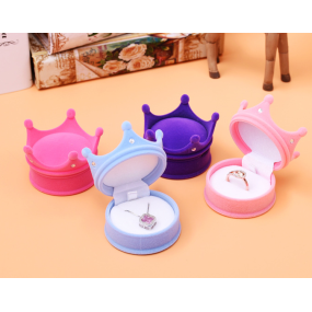 Jewelry Box Container Factory - 2 Piece Lovely Velvet Wedding Ring Display Holder