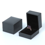 Jewelry Box Supplier - Wholesale Customized Black Paper Cardboard Necklace Earring