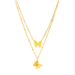 Butterfly Necklace Manufacturer - 316L Stainless Steel Double Layer High Polished