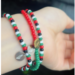 Palestine Bracelet Manufacturer - Colorful Bead Gift Watermelon Bracelet Men Women